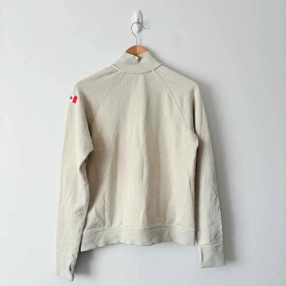 Lululemon Team Canada Olympic Edition Engineered Warmth Half Zip Natural Ivory 8 - Picture 6 of 6